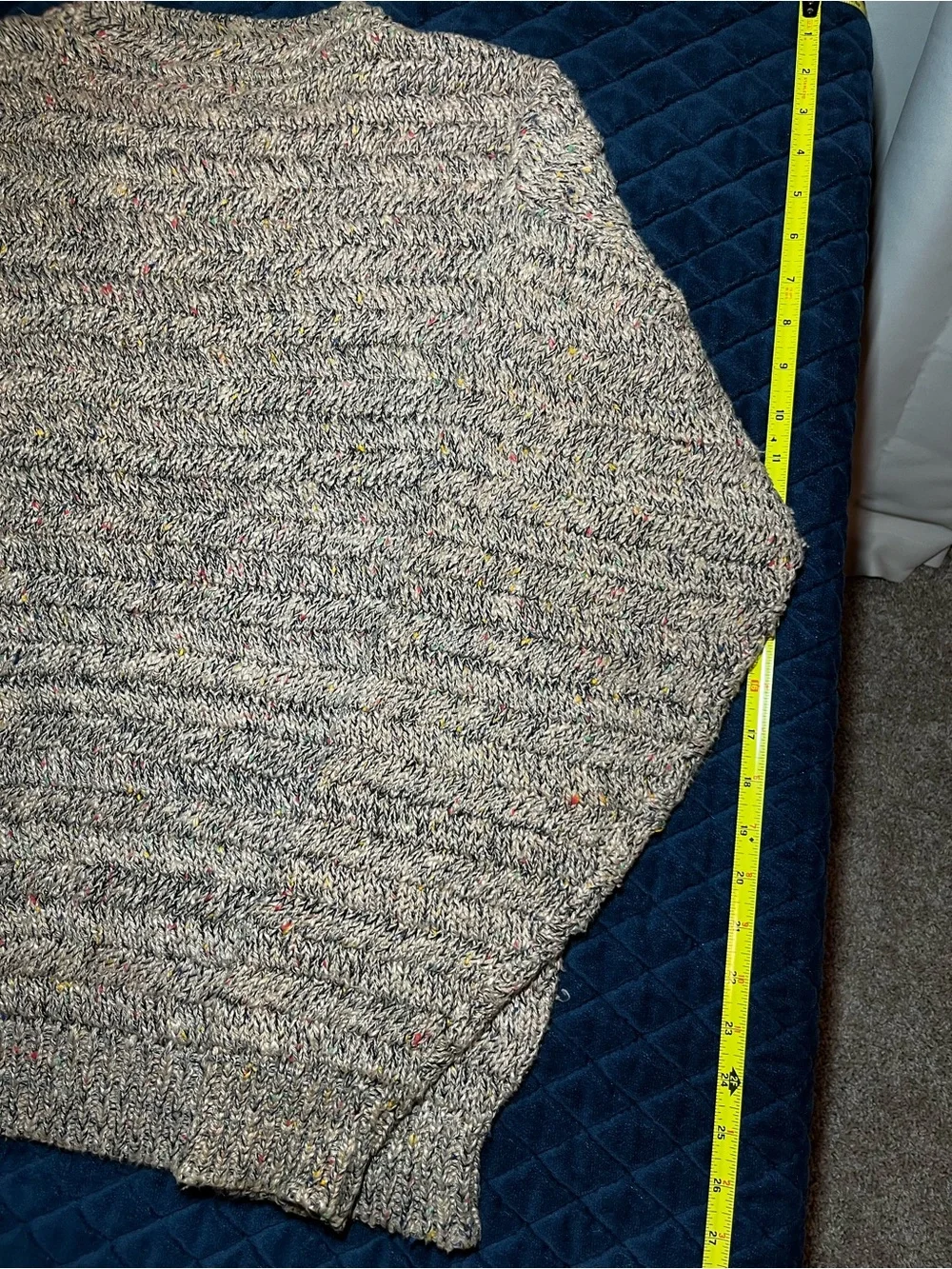 Vintage Tony Lambert Men's Marled Comfy Crewneck Sweater